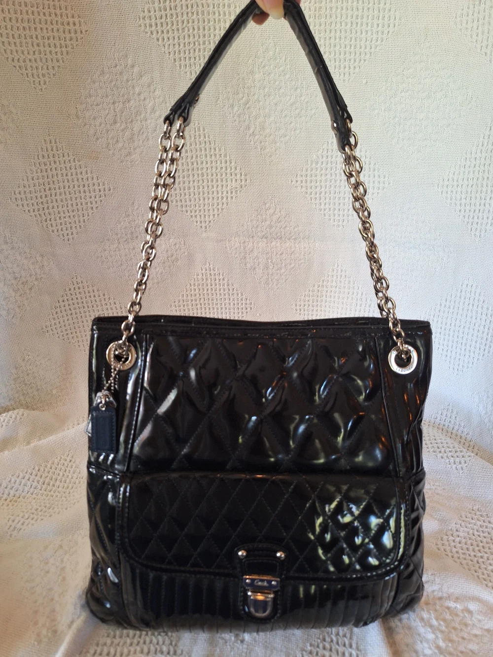 Coach sleek black